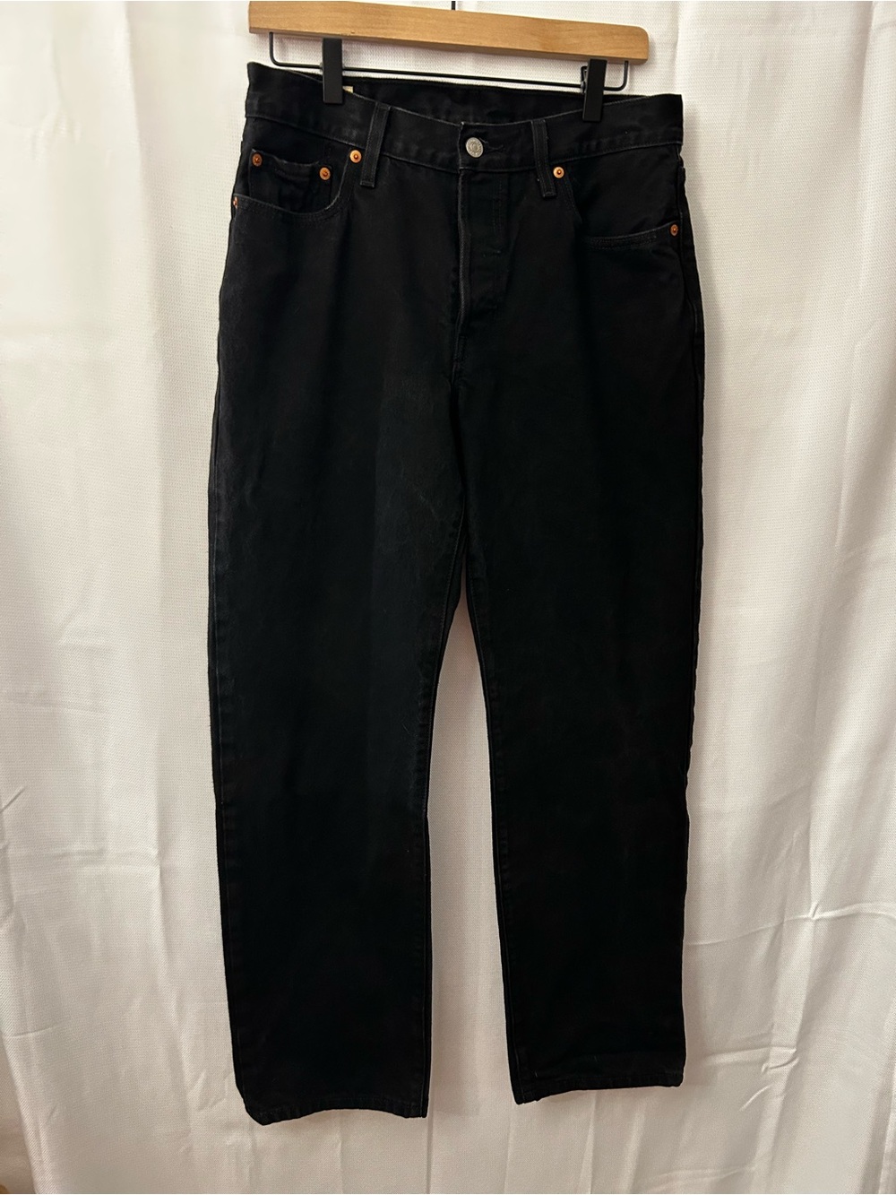 Levi's Black 501 90s Black‎ Relaxed Fit Jeans 29 x 32